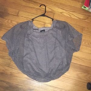 Sparkly grey party shirt